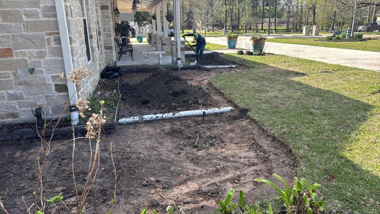 Job photograph from EG Tree Services tree work in the Cleveland, Texas area